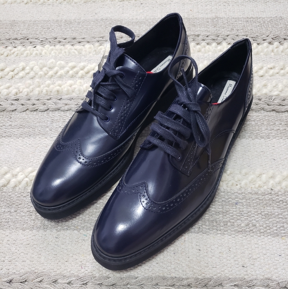 MASSIMO DUTTI Dark Navy Loafers